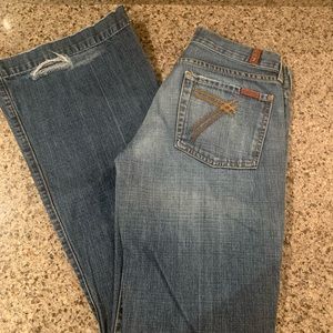 Seven fora all Mankind dojo flare jeans